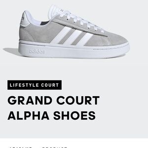 Adidas Grand Court Alpha Women’s Sneakers — Grey/White size 7.5 medium